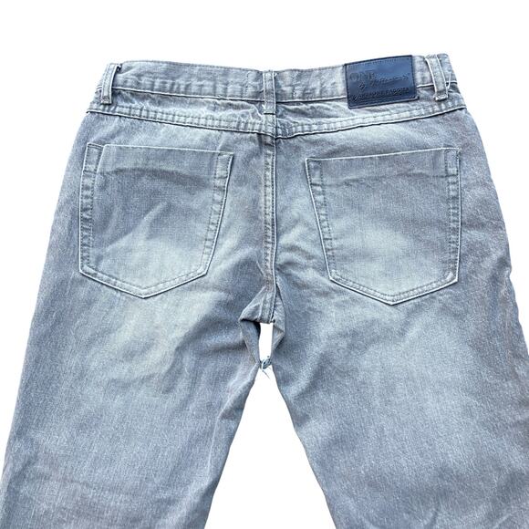 One x One Teaspoon Jeans Sz 27 Gray Distressed Awesome Baggies Tapered Mid Rise - Picture 6 of 14